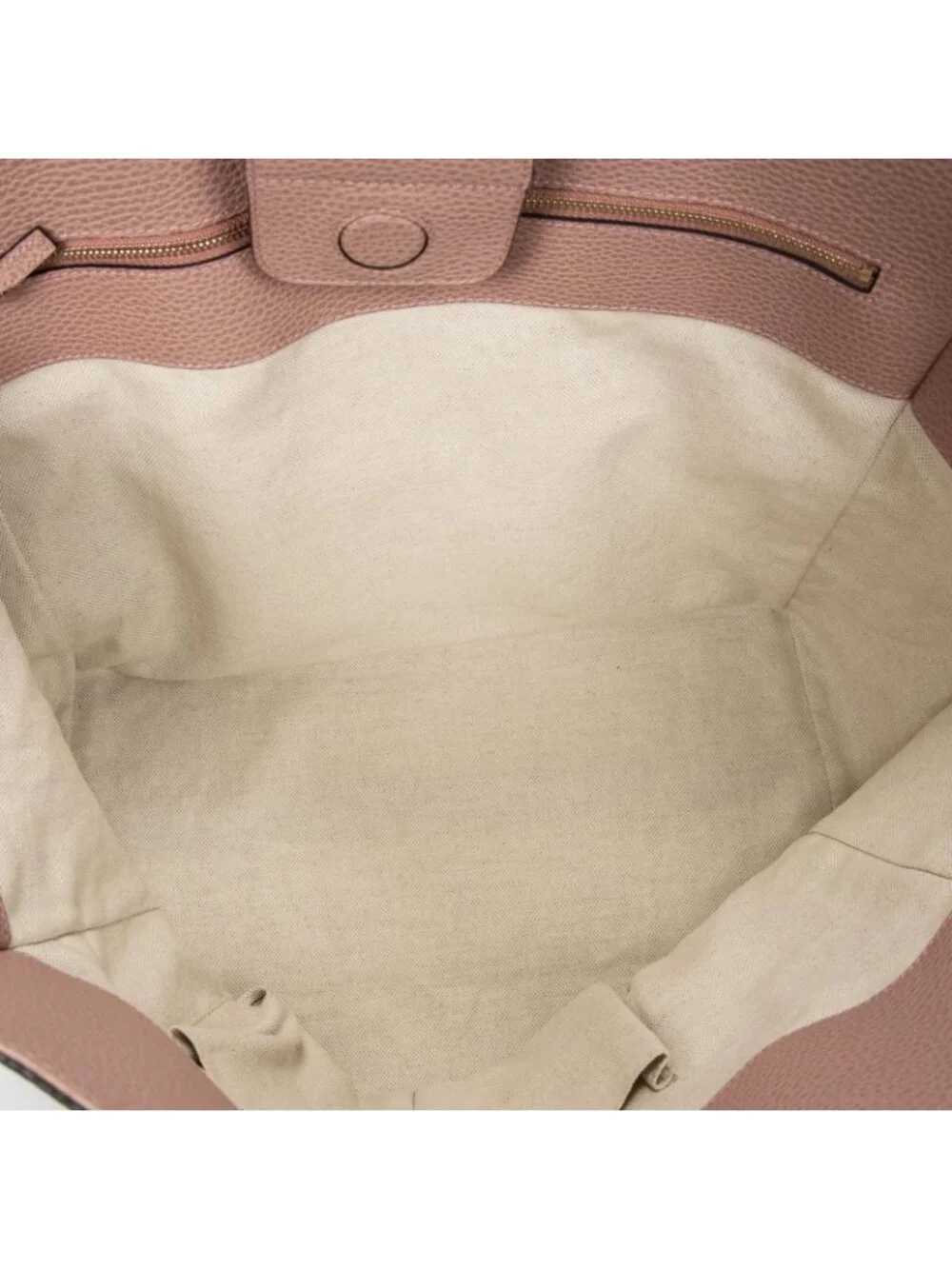 Gucci Swing Tote Taupe Pink Grain Calf Skin Leather